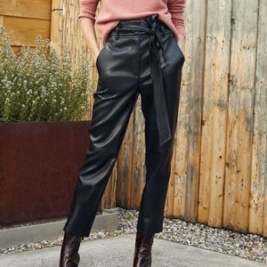 NWOT Aritzia Babaton Vegan Leather Trouser Pant